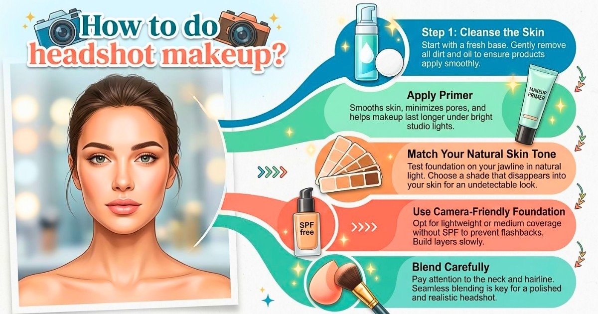 How to do headshot makeup?