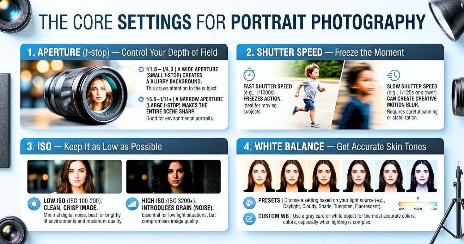 The Core Settings for Portrait Photography